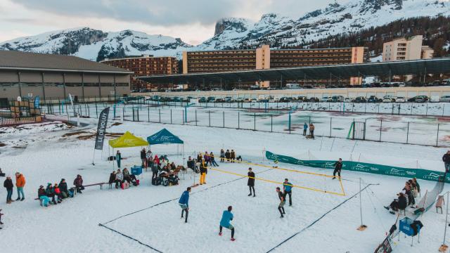 Open de snow volley du Dévoluy, dans les Hautes Alpes