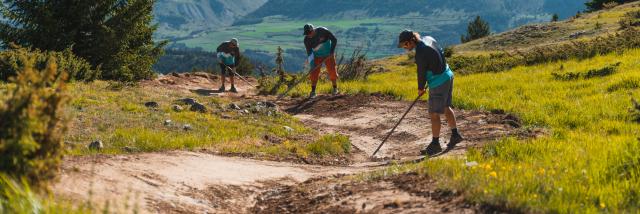 Entretien du bikepark du Dévoluy