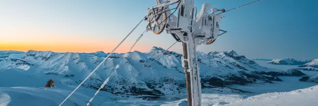 Téléski du Pierra dans le Dévoluy; Hautes Alpes