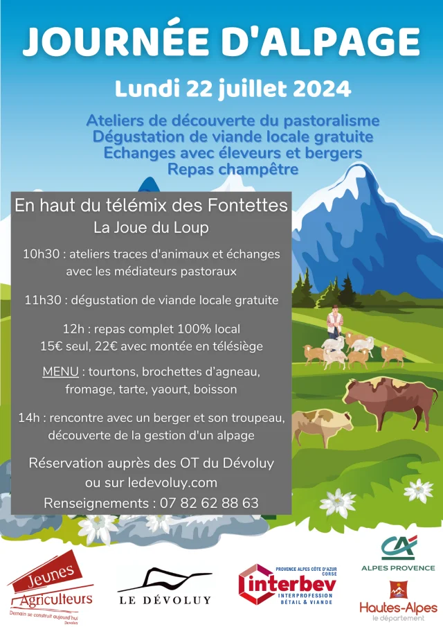 Affiche Journee Alpage Devoluy 2024