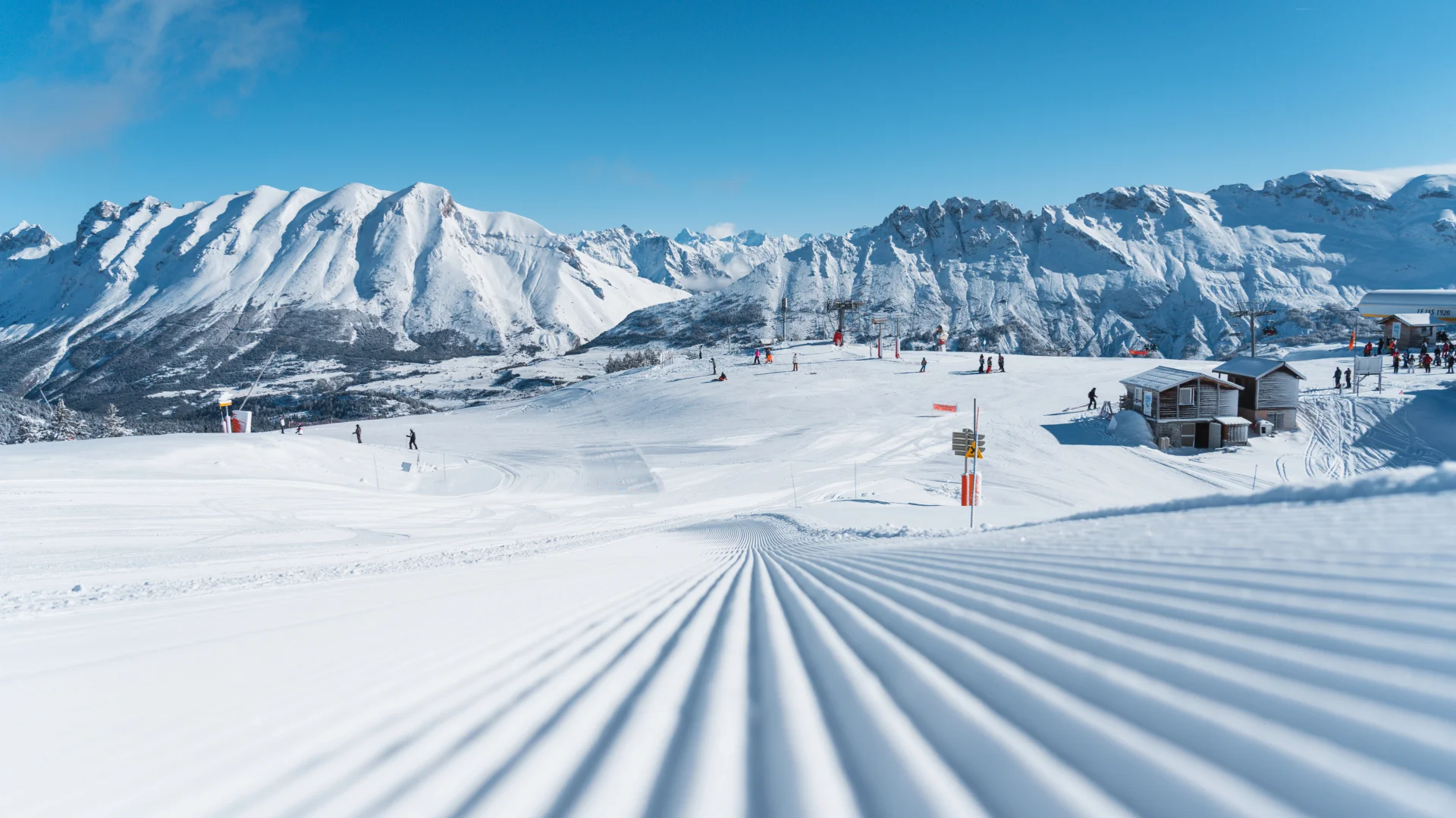 Sur les pistes de ski du Dévoluy, Hautes Alpes