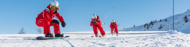 L'école de ski française sur les pistes du Dévoluy, hautes Alpes