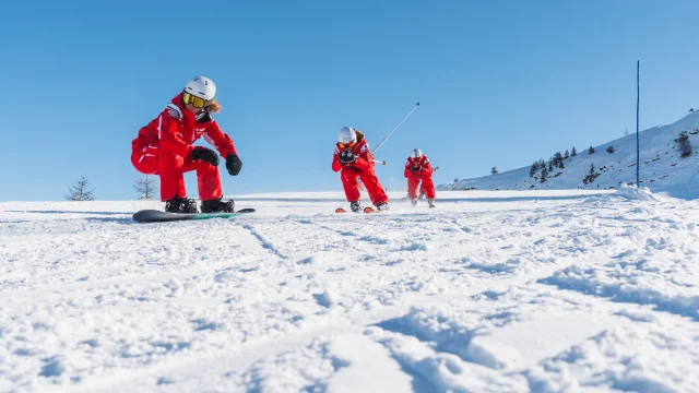 L'école de ski française sur les pistes du Dévoluy, hautes Alpes