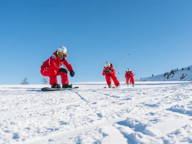 L'école de ski française sur les pistes du Dévoluy, hautes Alpes