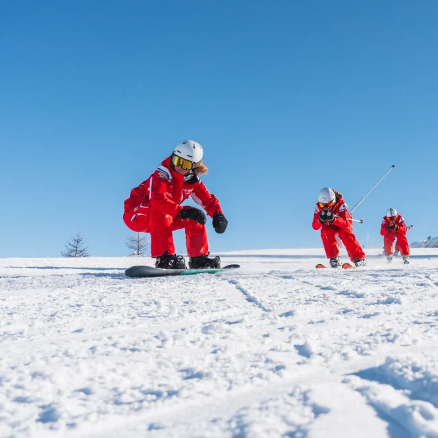 L'école de ski française sur les pistes du Dévoluy, hautes Alpes