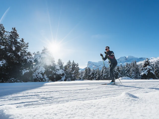 Ski de fond sur le domaine nordique du Dévoluy