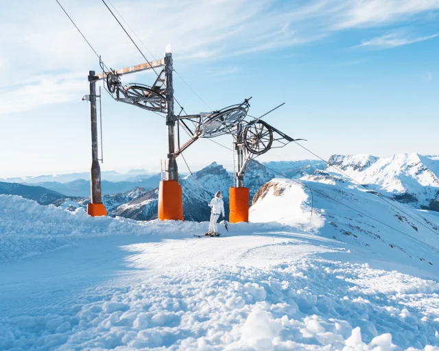 Skier sur le Pierra, dans Le Dévoluy, Hautes Alpes