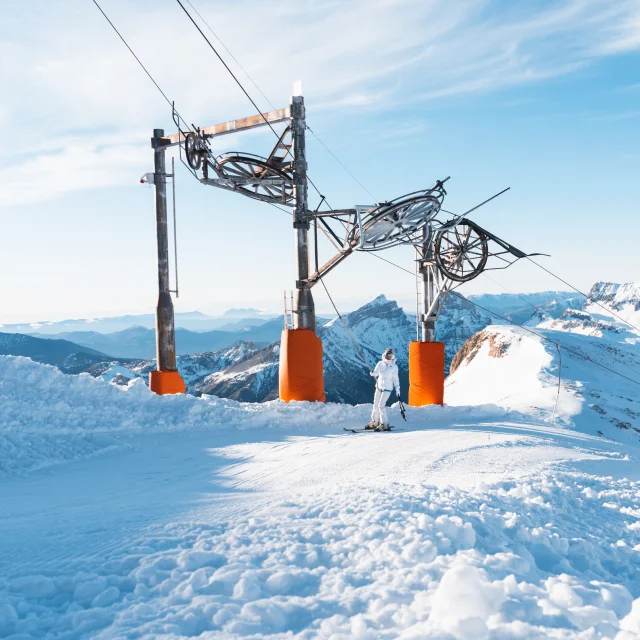 Skier sur le Pierra, dans Le Dévoluy, Hautes Alpes